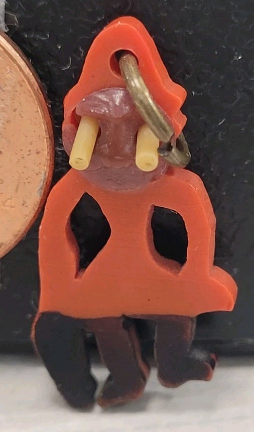 Vintage Japanese Kobe Monkey Ape Charm With Pop Out Eyes
