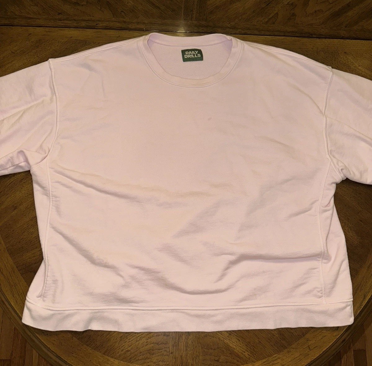 Daily Drills Light Pink Cotton Pullover