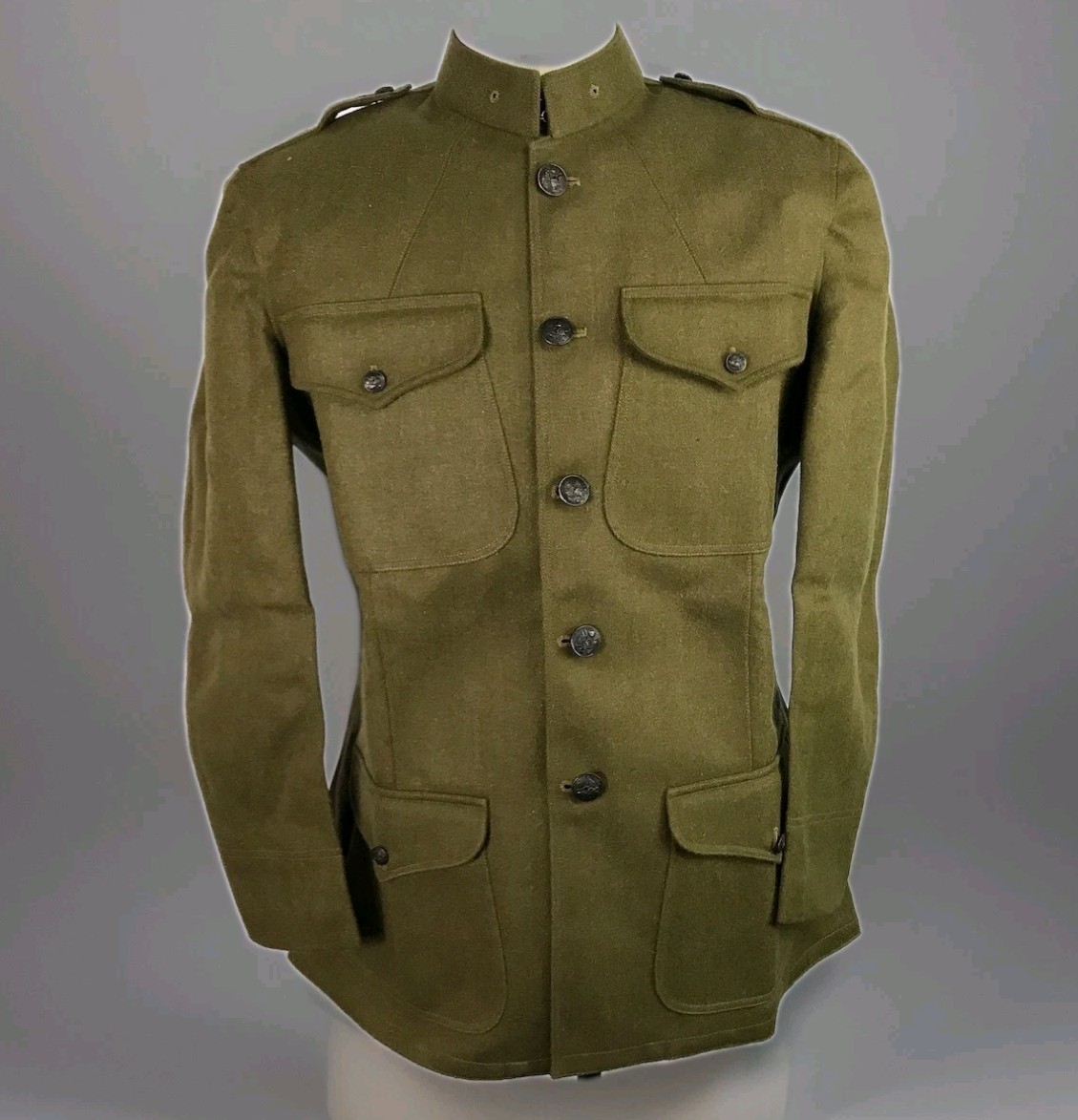  WWI US ARMY M1917 WOOL COMBAT FIELD TUNIC- SIZE CUSTOM Fast Ship.