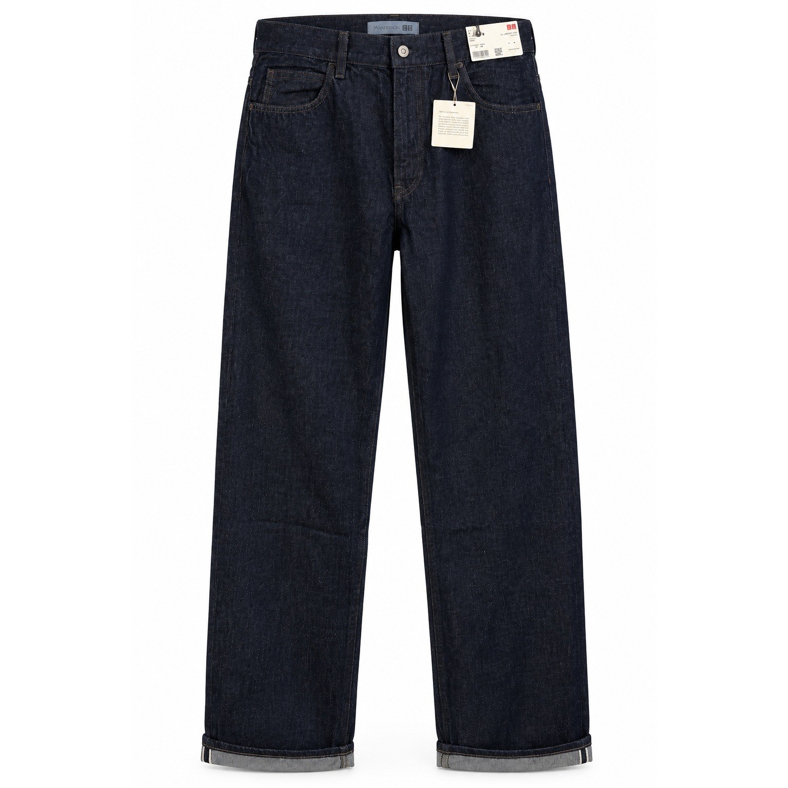Uniqlo JW Anderson Mens Straight Jeans Indigo Navy Blue 32x32 NWT