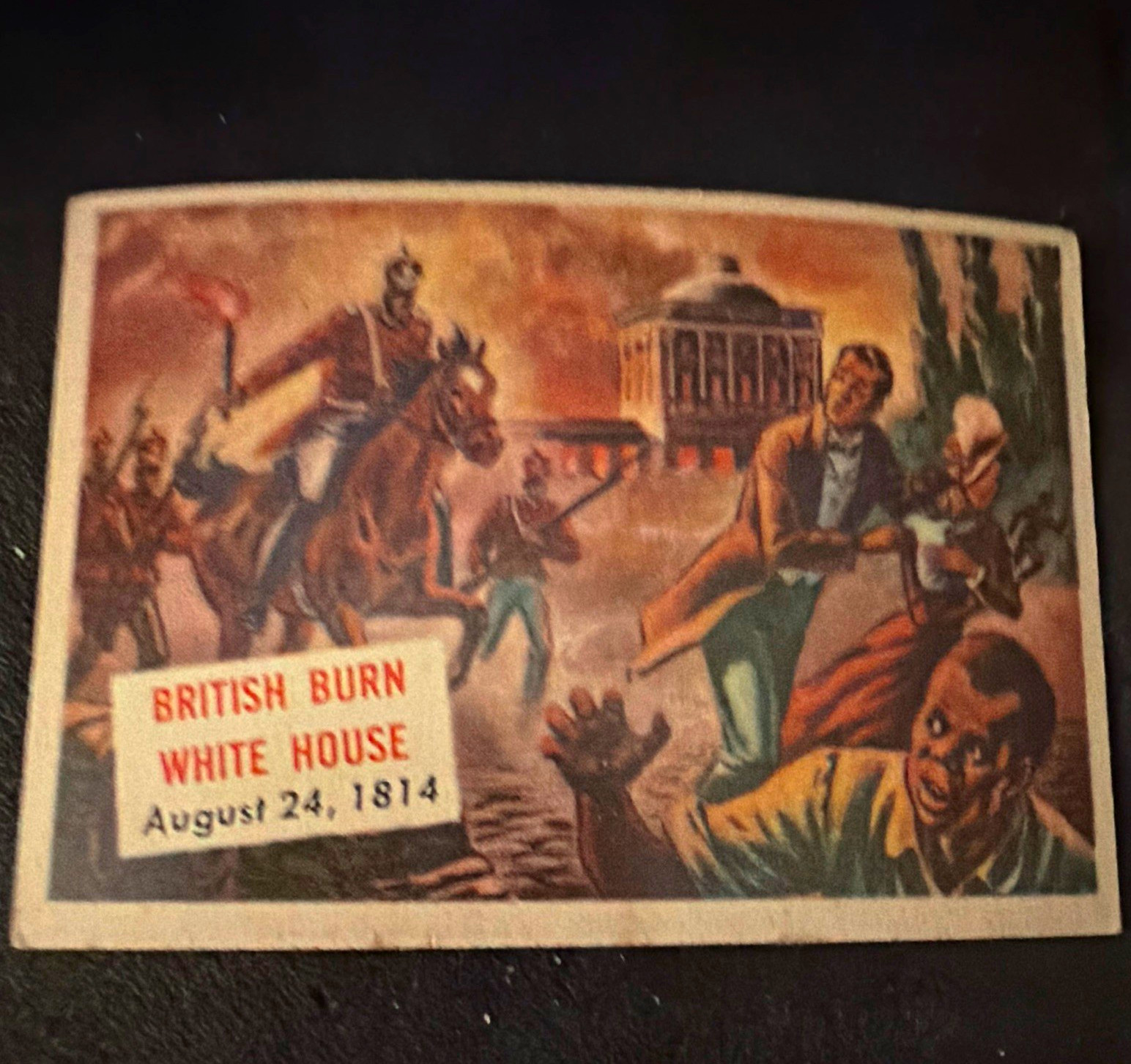 VTG 1952 Topps The Story of Our Century #140 British Burn White House Madison VTG 1952 Topps The Story of Our Century #140 British Burn White House Madison