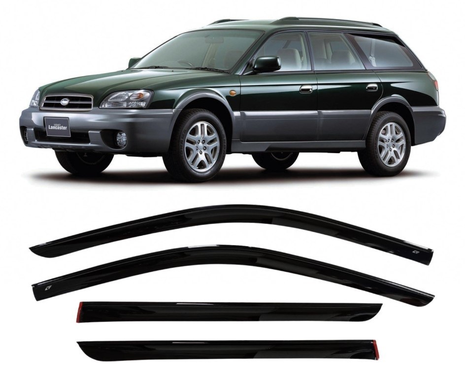 Window Visors Rain Guards Fit Subaru Legacy / Outback 1998–2004 Wind Deflectors