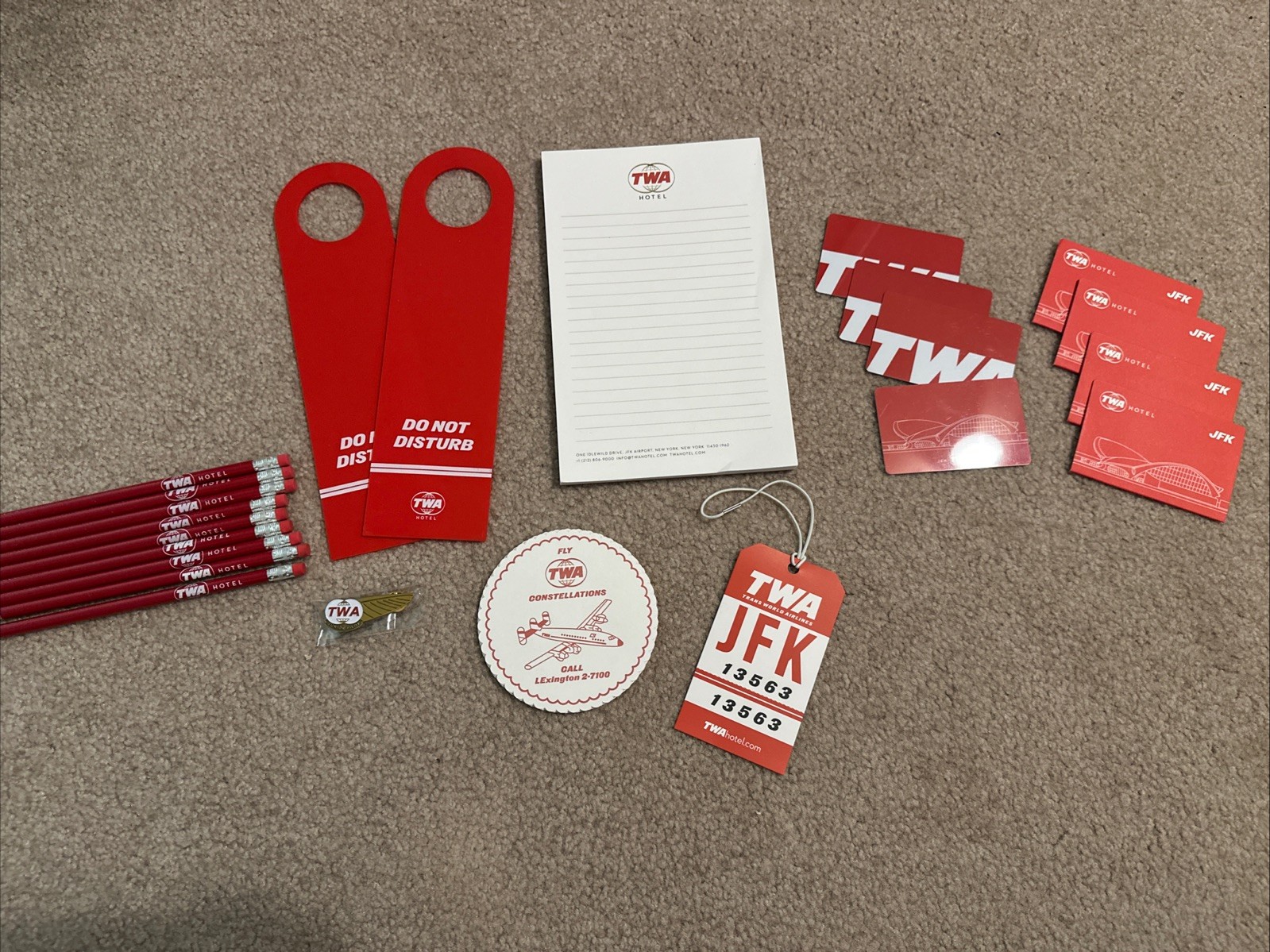LOT Of TWA Hotel JKF Gift  Memorabilia NEW 