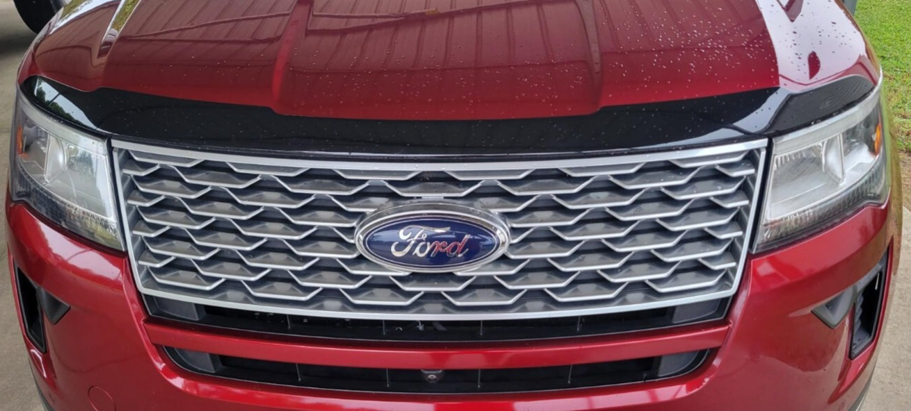 Husky Aeroskin Hood Protector Bug Shield Deflector for 2016-2019 Ford Explorer Husky Aeroskin Hood Protector Bug Shield Deflector for 2016-2019 Ford Explorer