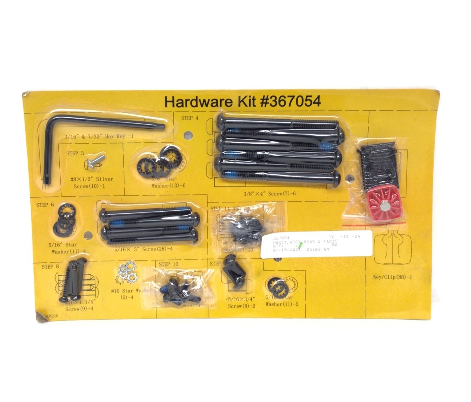 Nordictrack T 6.5Z T 6.5 S Treadmill Hardware Kit Assembly 367054