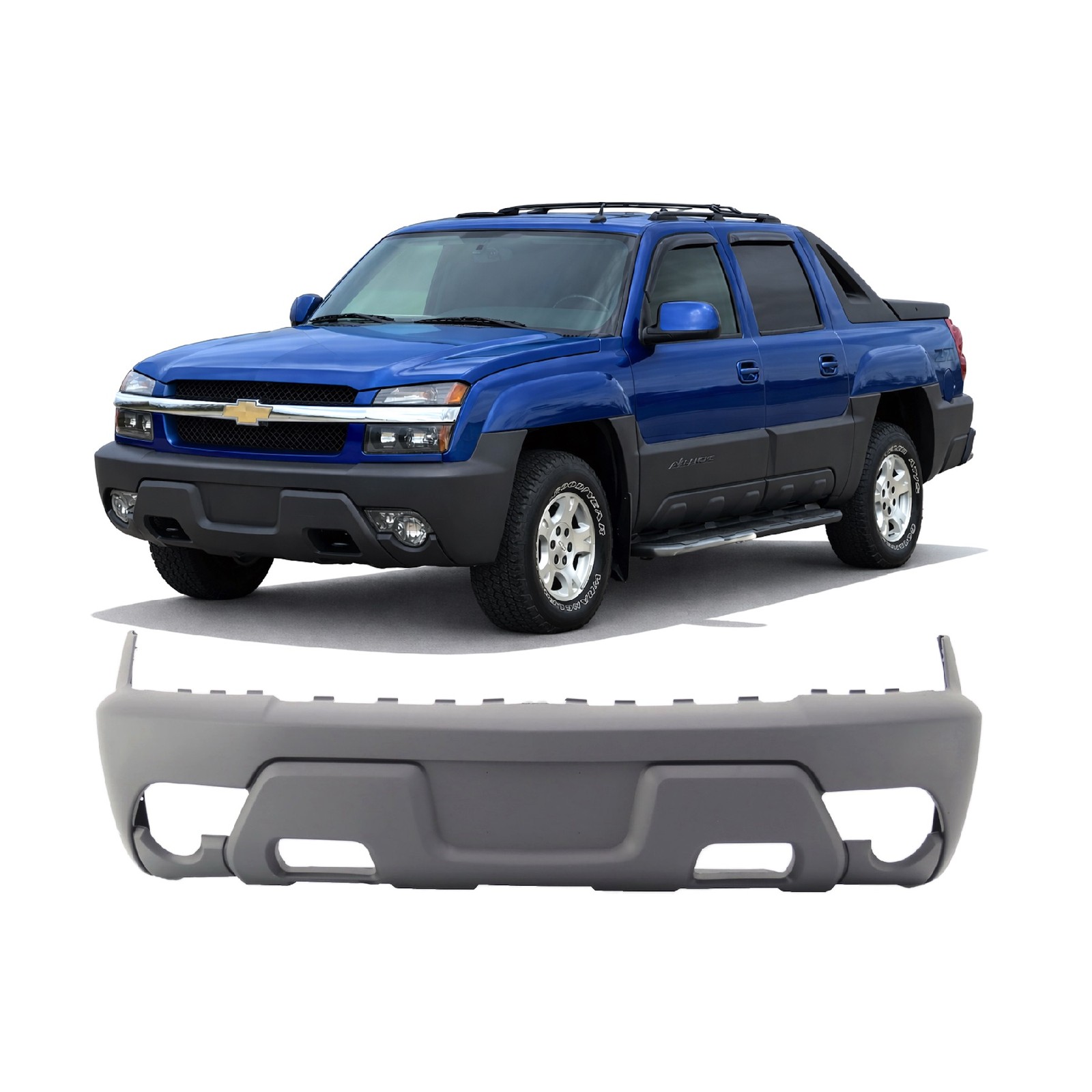 Bumper Cover For 2003-2006 Chevy Avalanche 1500 w/Body Clad Front Primed
