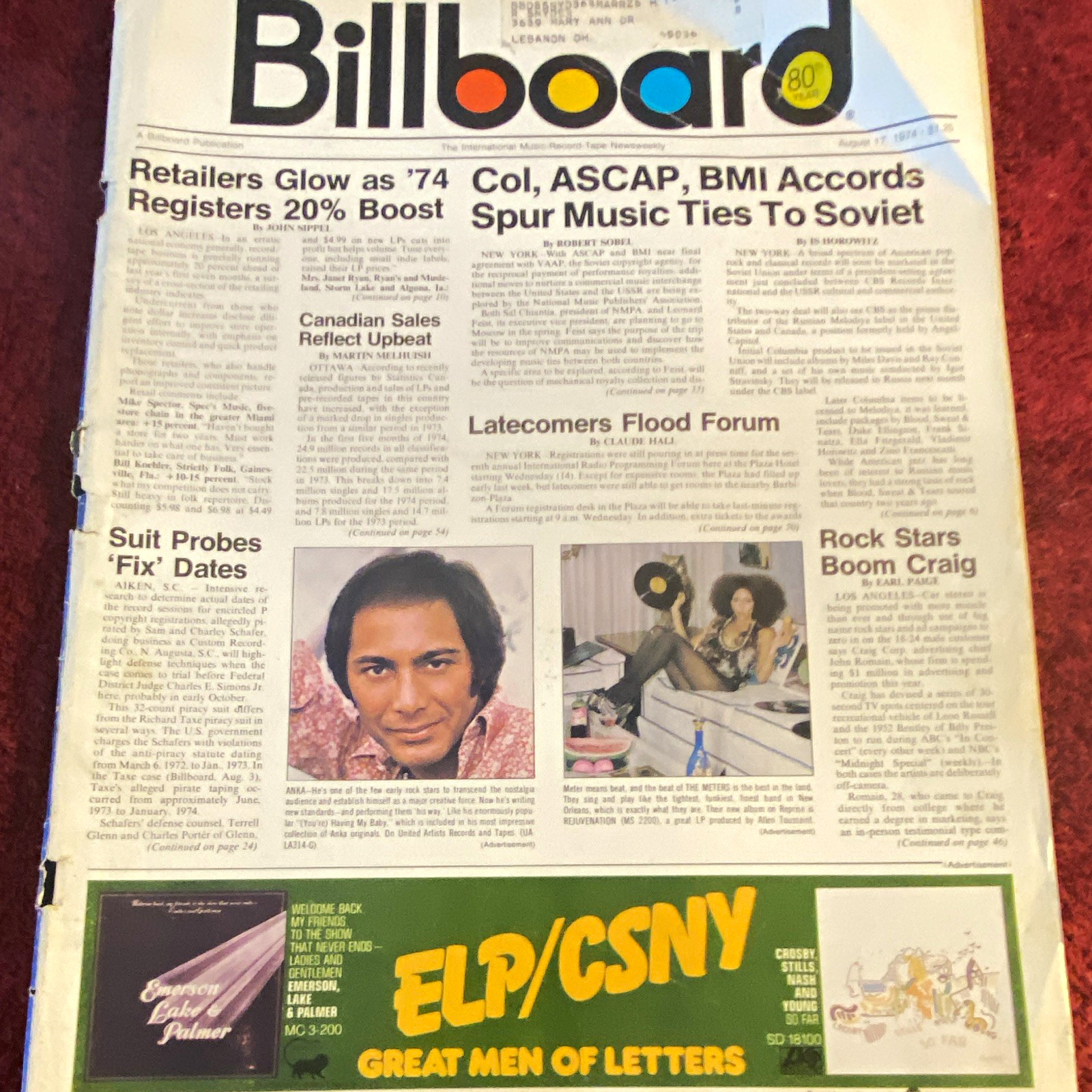 Vintage Billboard magazines lot 1973-1974 4 issues music and charts Vintage Billboard magazines lot 1973-1974 4 issues music and charts