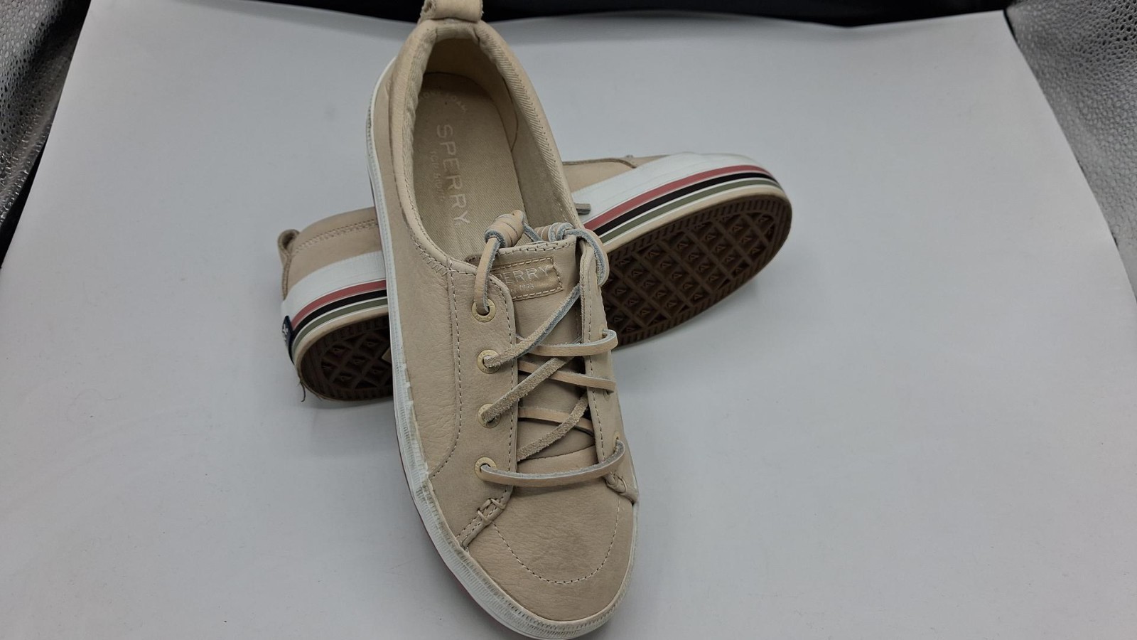 Sperry - Crest Vibe Platform, Cream, Size 06.0 M (Moderate Wear) Sperry - Crest Vibe Platform, Cream, Size 06.0 M (Moderate Wear)