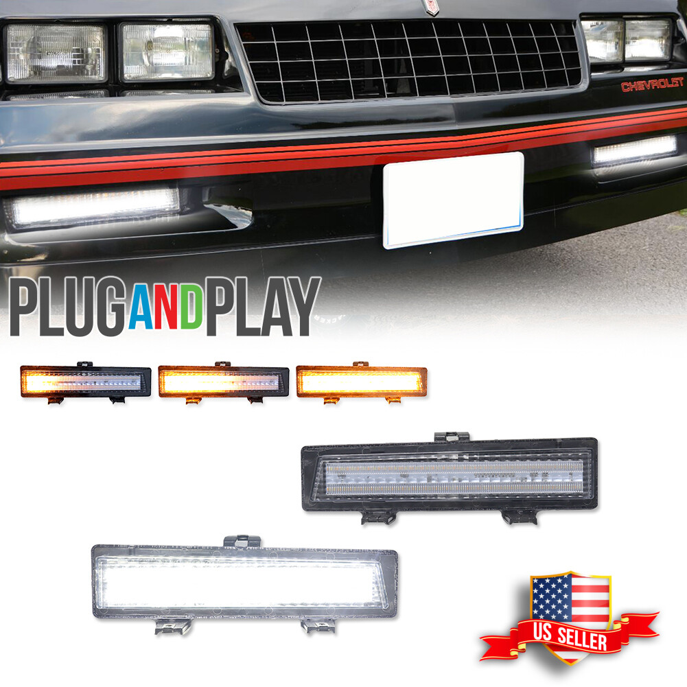 Sequential Switchback LED Front DRL Corner Signal Light For 81-88 Monte Carlo SS