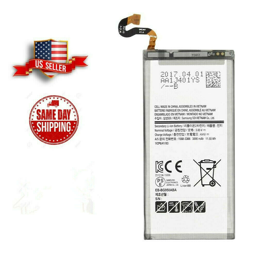 New For Samsung Galaxy S8 SM-G950 EB-BG950ABA G950U Battery Replacement 3000mAh