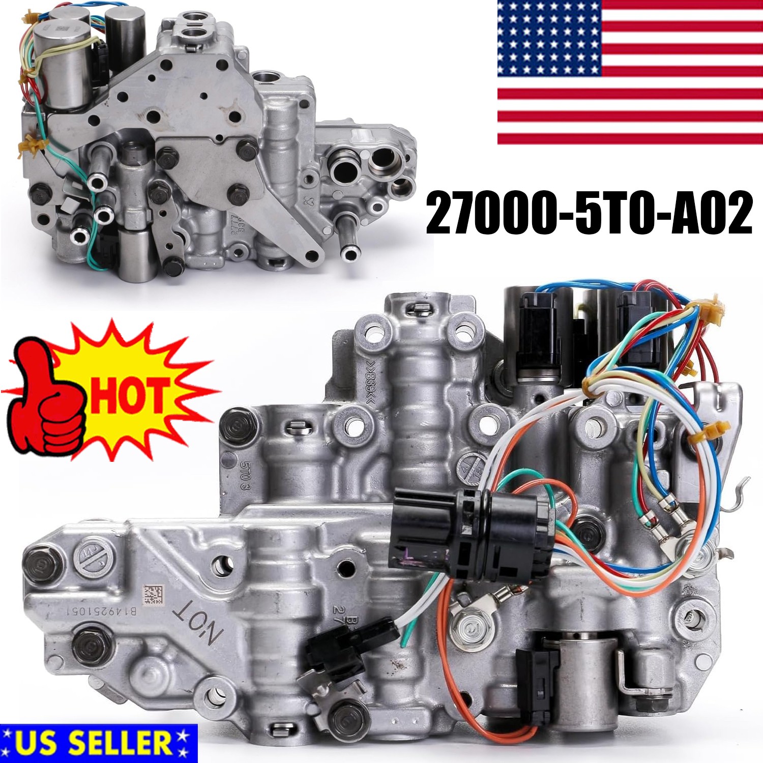 Fit Honda Civic Transmission Valve Body 27000-5T0-A01, 27000-5T0-A02 Replacement