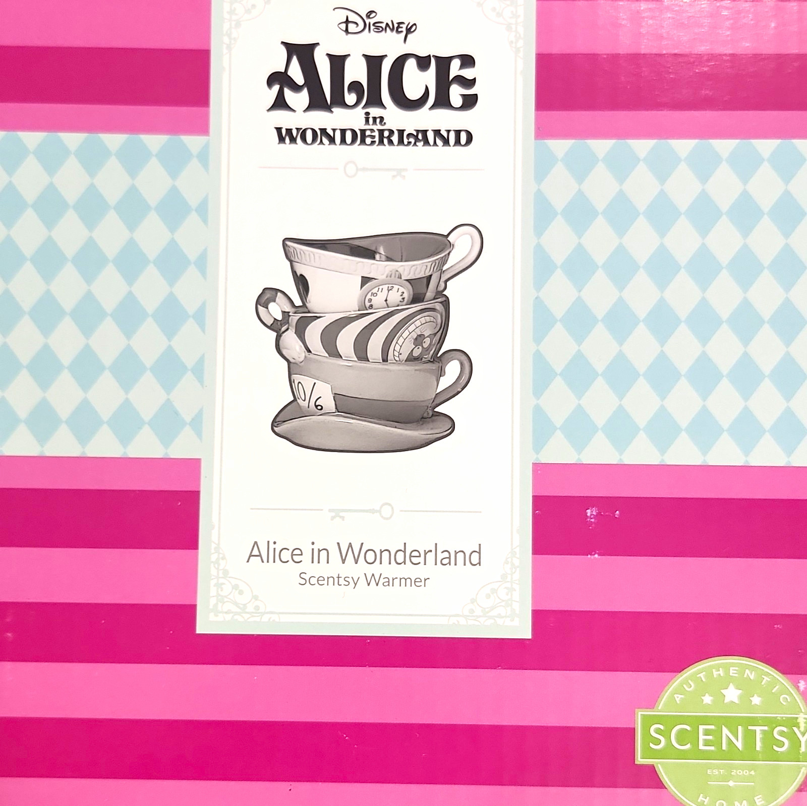 Scentsy Disney Alice in Wonderland Electric Wax Warmer w/ Power Cord