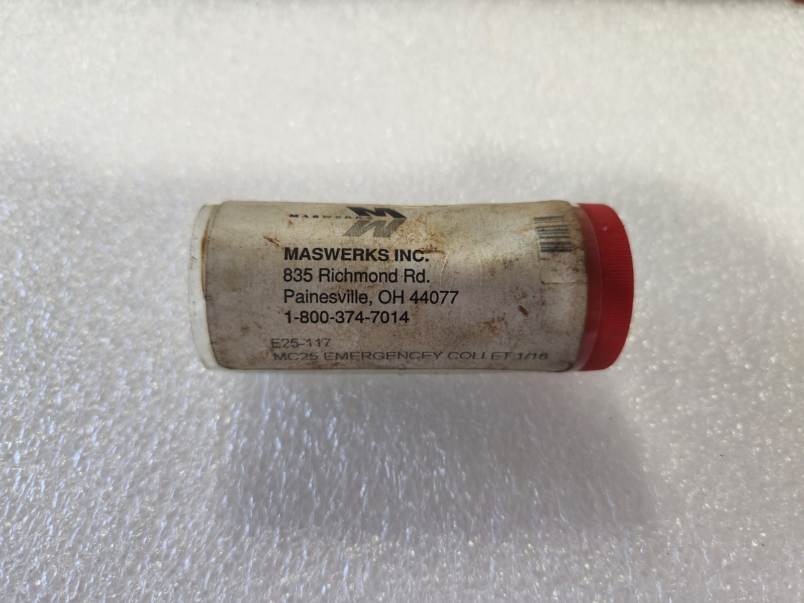Maswerks MC25 Emergency Collet 1/16