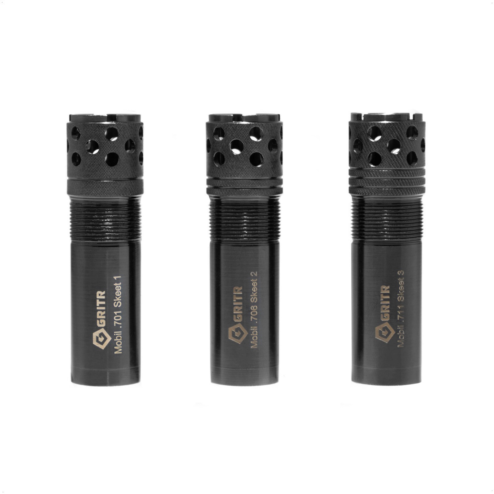 GRITR Shotgun Choke Tube 3 Pack Set for 12 Ga Beretta/Benelli Mobil - Green