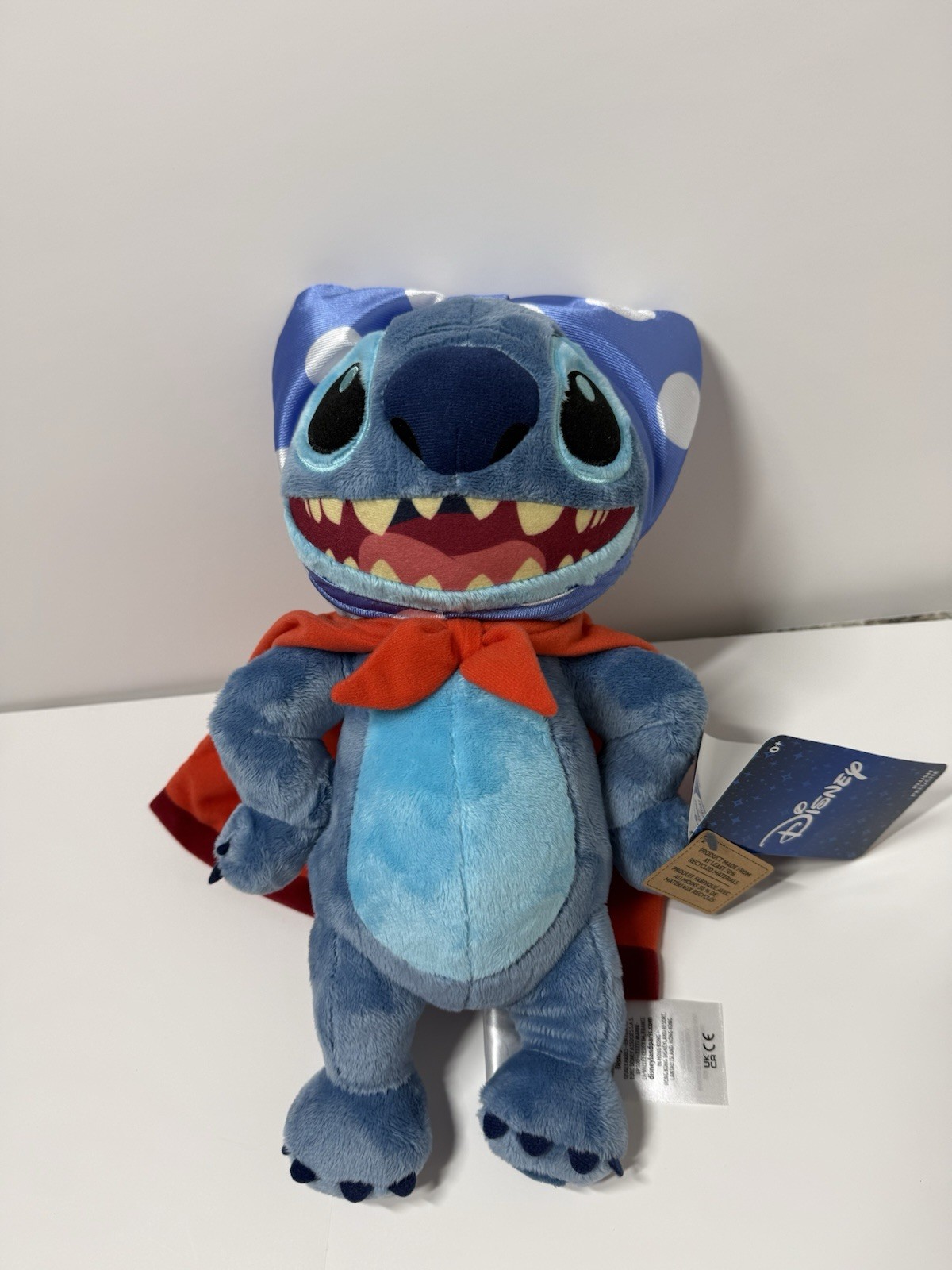2026 Disney Parks Stitch Super Hero 626 Day With Cape Plush New