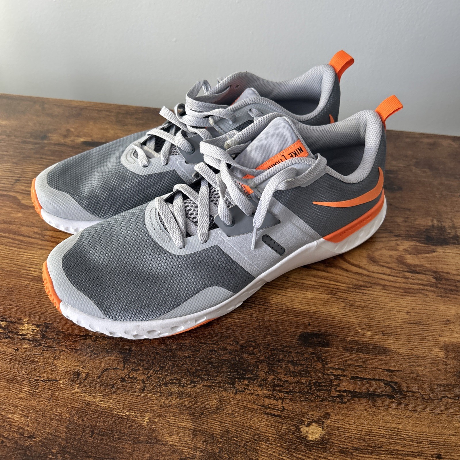 Size 12 - Nike Renew Retaliation TR Cool Grey Orange never worn brand new no box Size 12 - Nike Renew Retaliation TR Cool Grey Orange never worn brand new no box