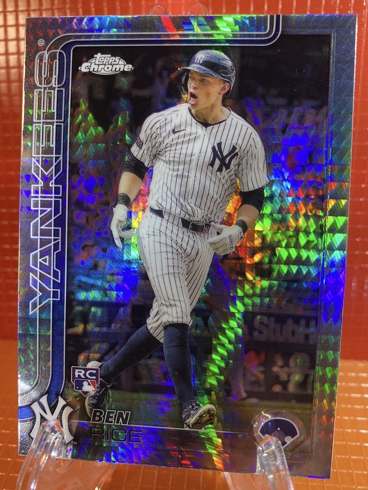 Ben Rice 2025 Topps Prism Refractor Holographic like background#139RC Comb/ShIp