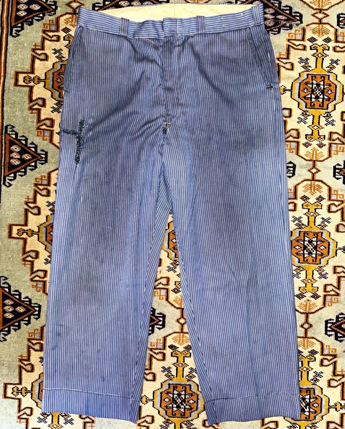Vintage 50s/60s Lee Union Made Rayon Hickory Stripe Work Pants Vintage 50s/60s Lee Union Made Rayon Hickory Stripe Work Pants