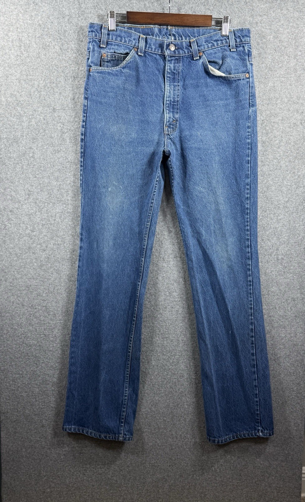 Vintage Levi’s 517 Jeans Orange Tab Bootcut USA Made 80s 36x34 (fit 34x34)