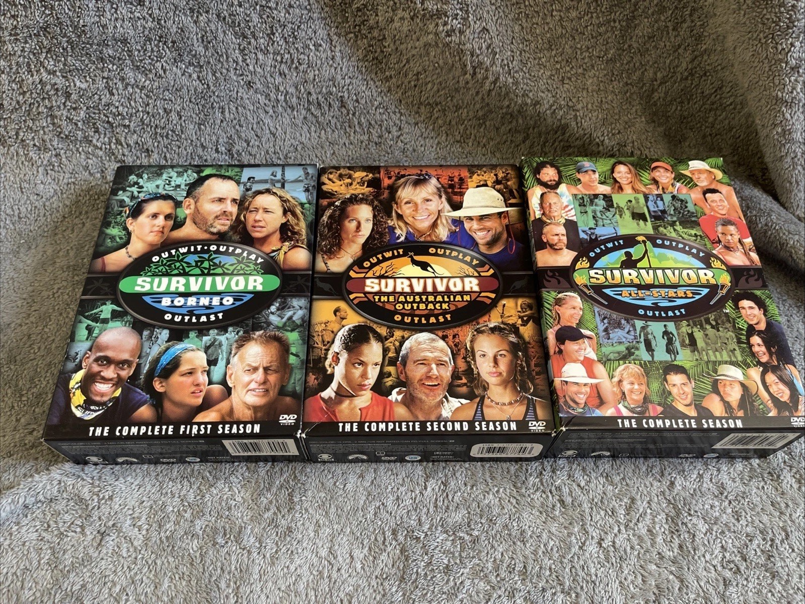 Survivor DVD Box Sets Seasons 1-2 (Borneo & Australian Outback )& All Stars