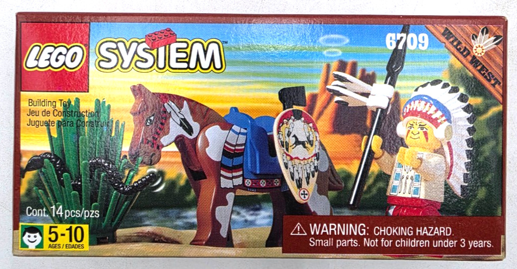 Vintage 1997 Rare LEGO Wild West Western Tribal Chief 6709 Sealed New NIB Vintage 1997 Rare LEGO Wild West Western Tribal Chief 6709 Sealed New NIB
