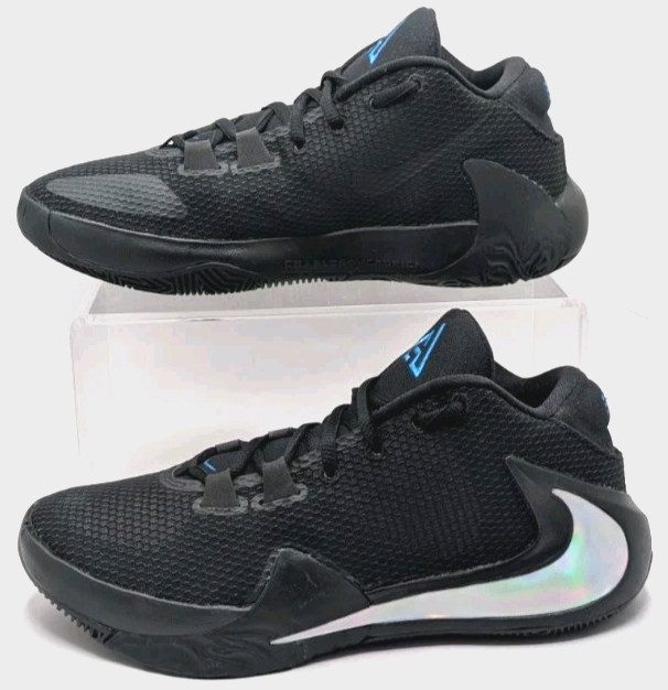 Nike Zoom Freak 1 Black Iridescent Men\'s Basketball Shoes Size 7 NEW