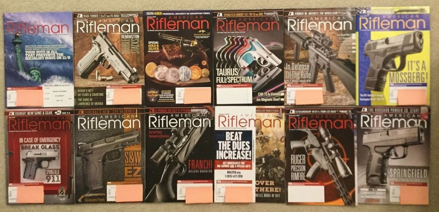 American Rifleman Magazine Lot of 16 Issues & 4 Issues America\'s Freedom 2016