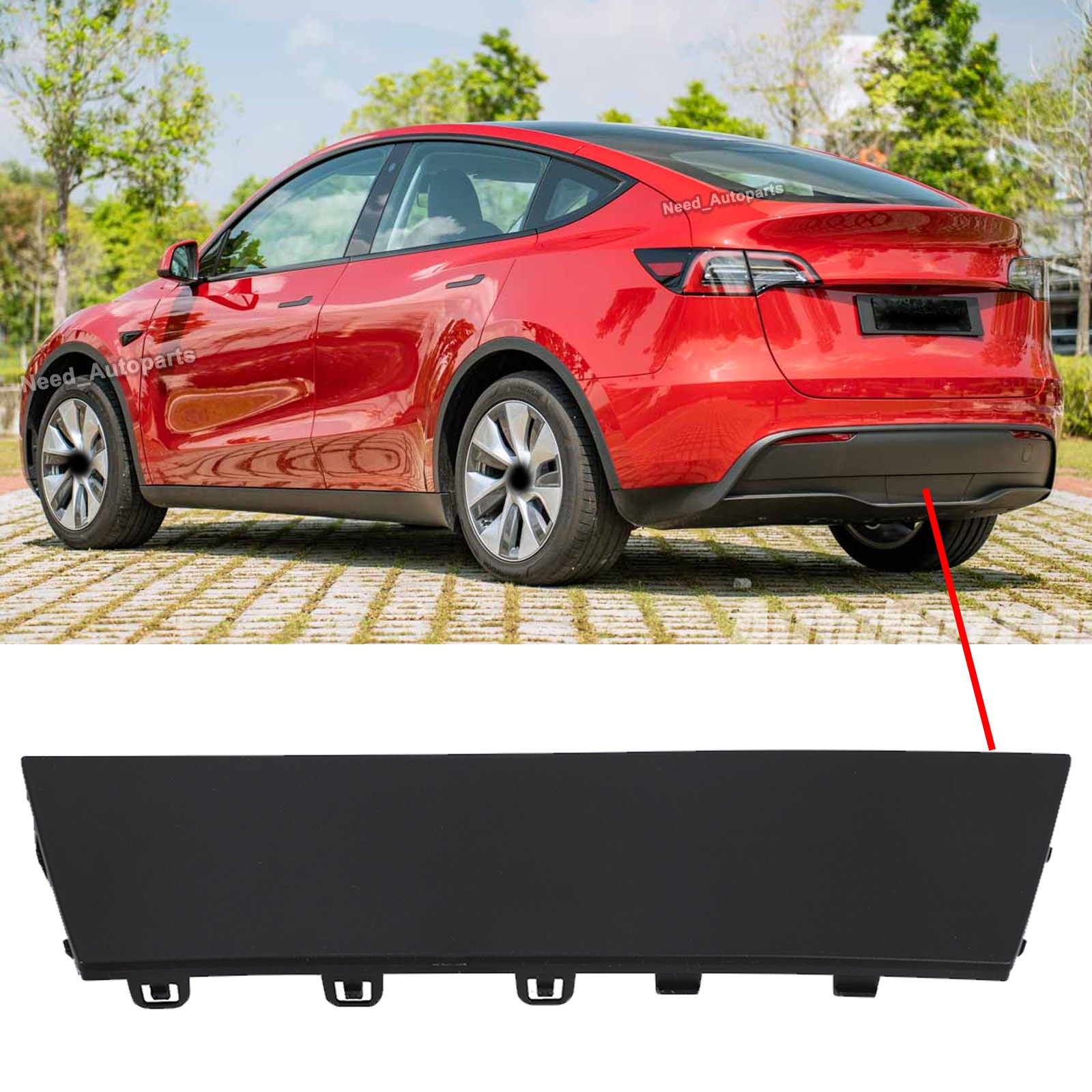 For 2020 2021 2022 2023 Tesla Model Y Lower Bumper Tow Hitch Hook Cap Cover
