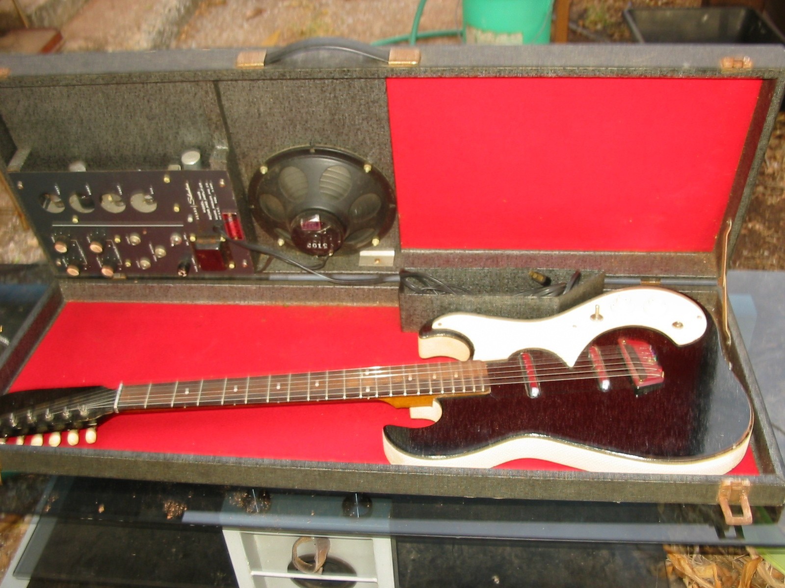 1963 Silvertone 1449 Amp in Case Danelectro
