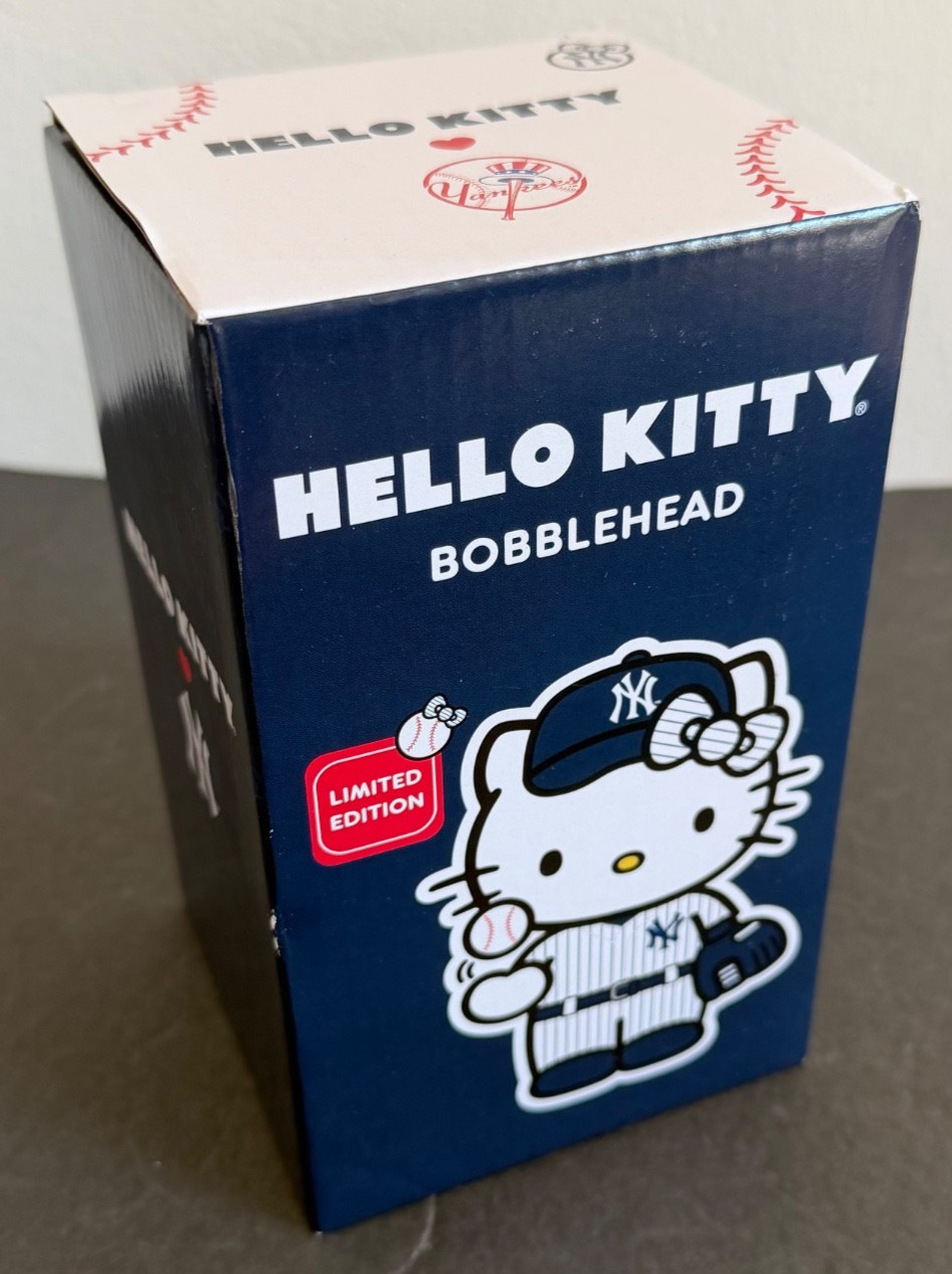 NY Yankees Hello Kitty Bobblehead SGA 8/22 2026 Sanrio Limited Stadium Exclusive NY Yankees Hello Kitty Bobblehead SGA 8/22 2026 Sanrio Limited Stadium Exclusive