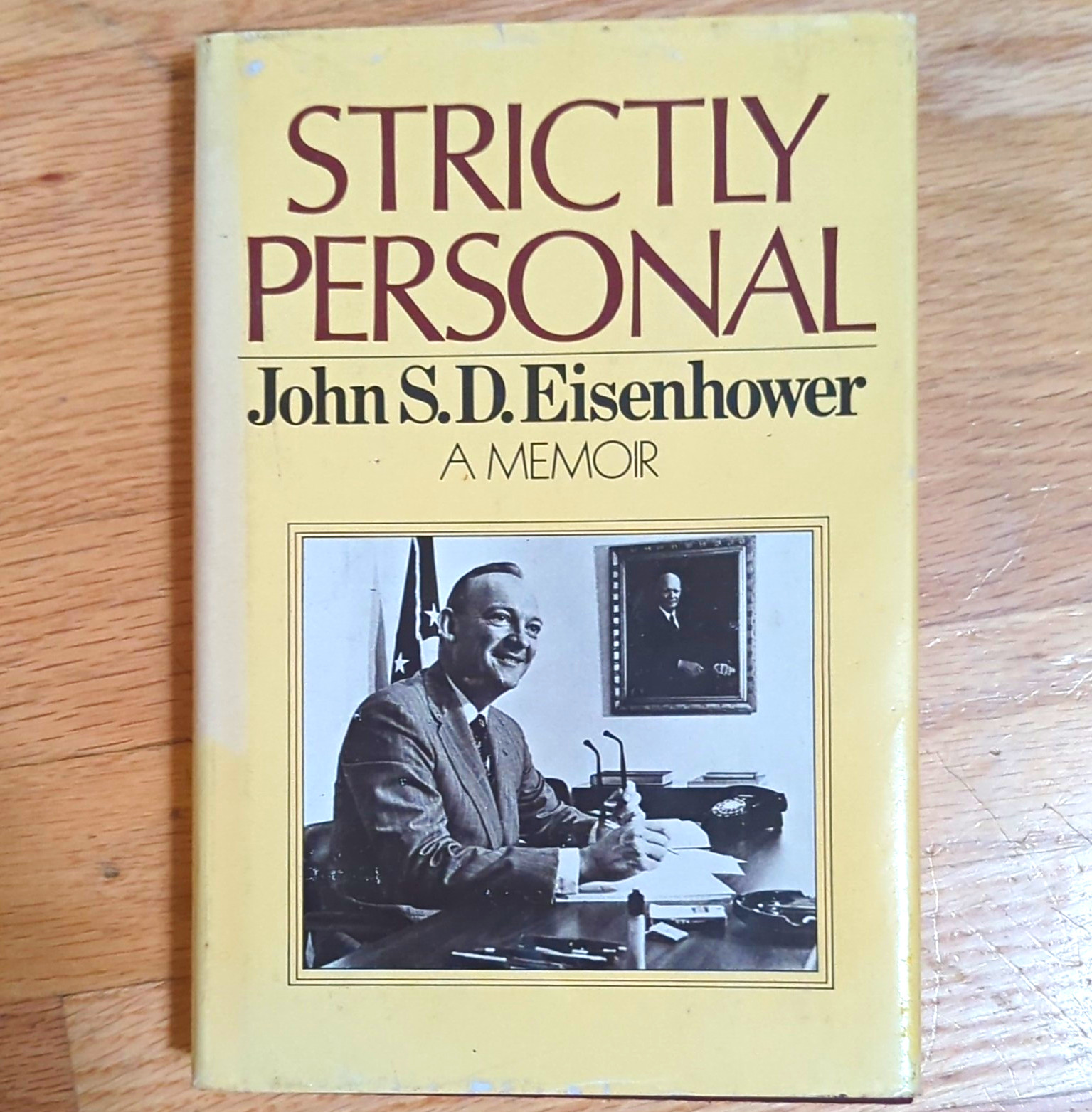 John S.D. Eisenhower Strictly Personal Memoir 1974 1st HC DJ Inscribed vintage 