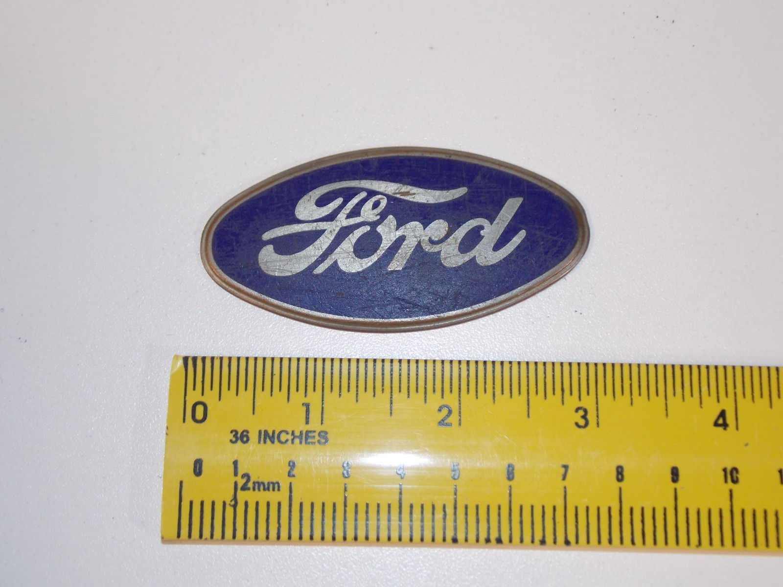 Rare Vtg 1929 1930 Blue Ford Car Vehicle Radiator Grille Emblem Badge Rare Vtg 1929 1930 Blue Ford Car Vehicle Radiator Grille Emblem Badge