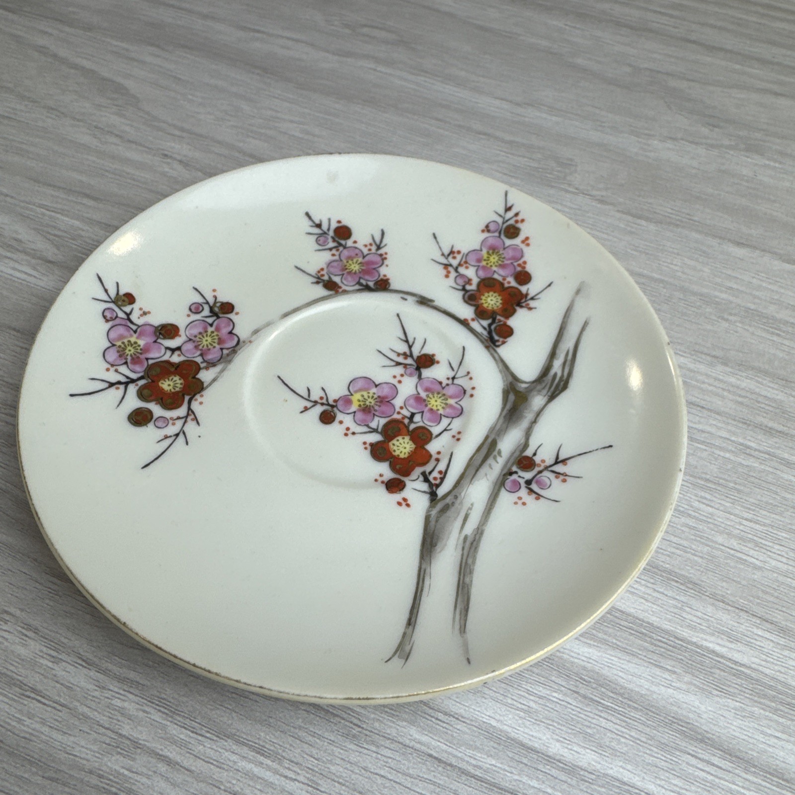 Vintage Japanese Cherry Blossom Saucer 5\