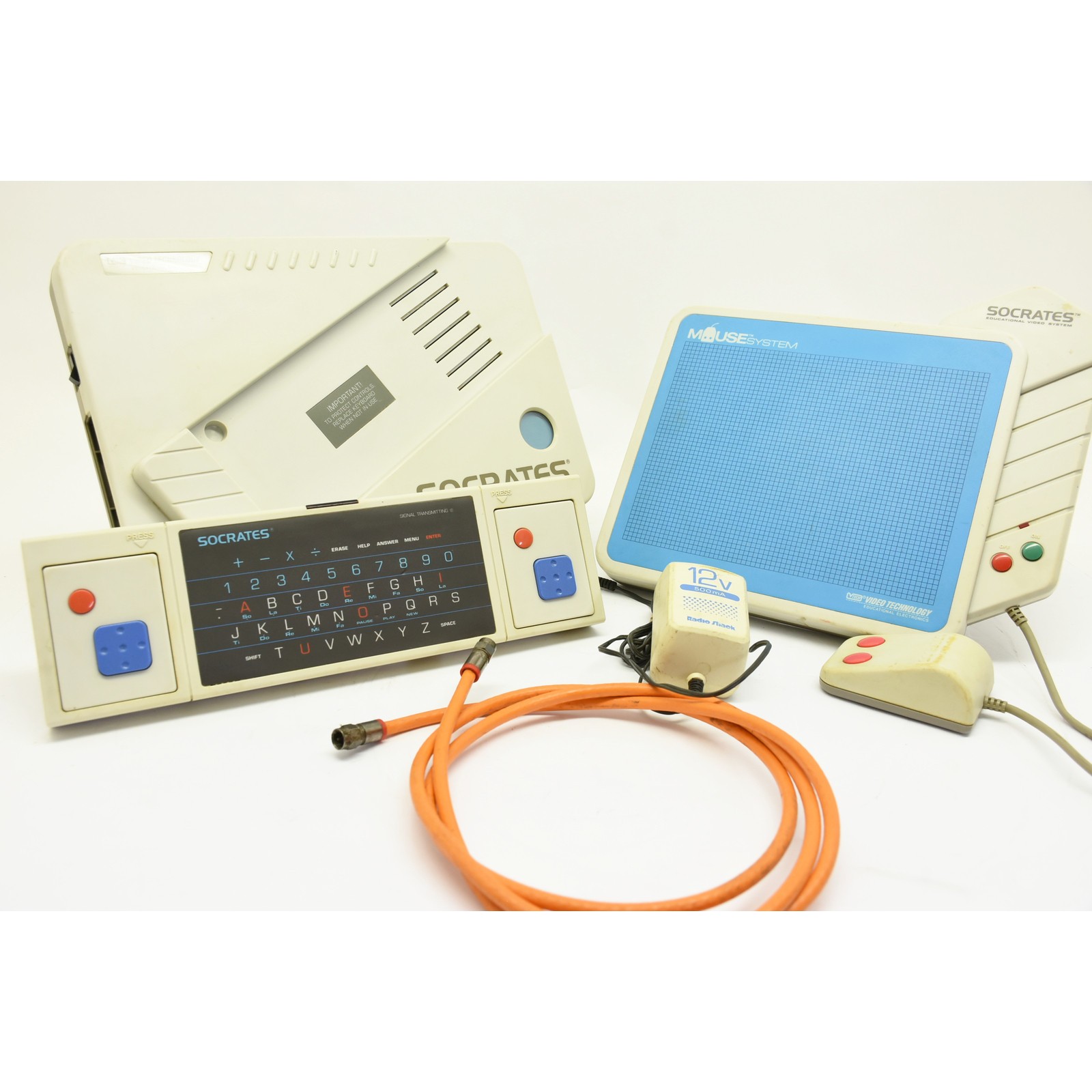 Vintage VTech Socrates Educational System Bundle w/ Wireless Keyboard Mouse Pad