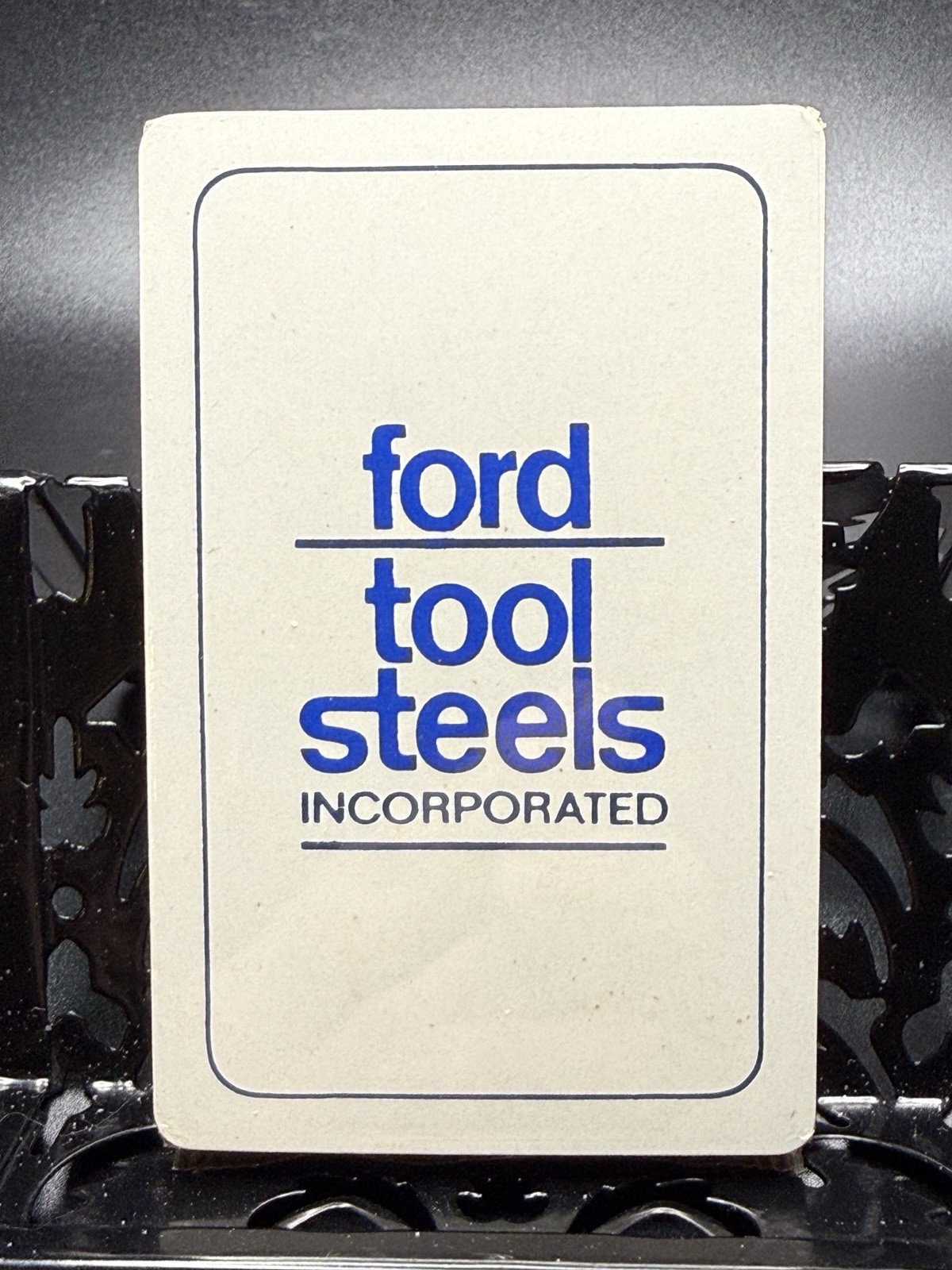 Vintage Ford Tool Steels Playing Cards Deck Sealed Advertising Promo Mid Century