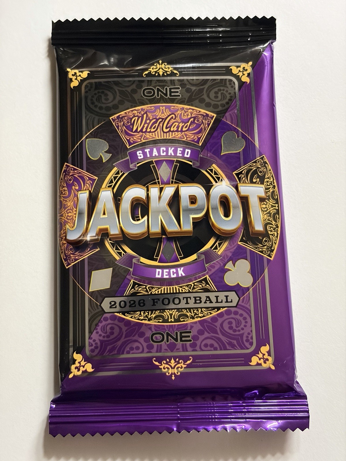 2026 Wild Card Jackpot Stacked Deck Sealed Football Pack Guaranteed 1/1 Encased 2026 Wild Card Jackpot Stacked Deck Sealed Football Pack Guaranteed 1/1 Encased