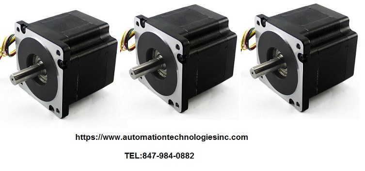 3PC NEMA34 Stepper Motor – 906 oz in 6.1A Dual Shaft (KL34H295-43-8B)