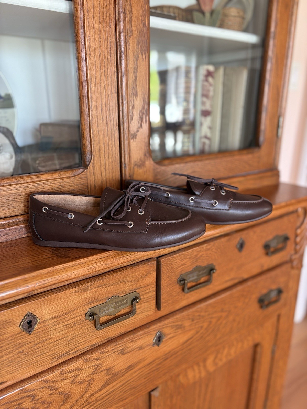 Nwob Cushionaire SIZE 9 Womens Brown Vegan Leather Boat Shoes Loafers