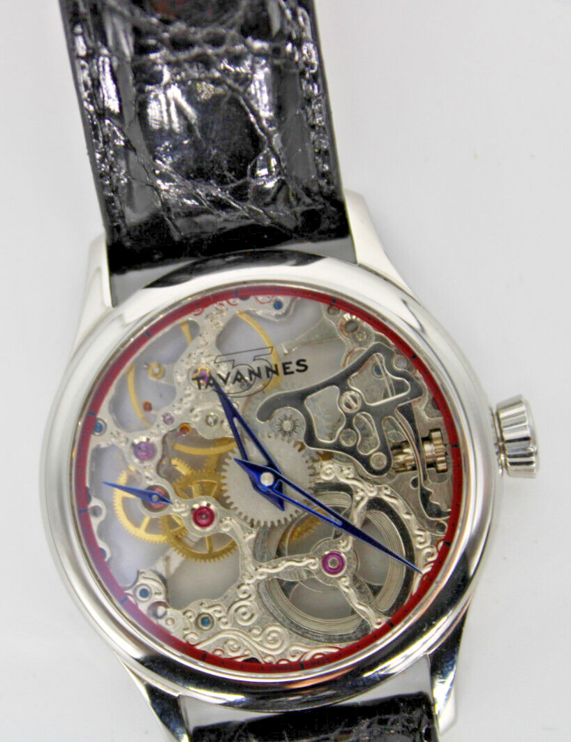 New Tavannes TA-VON Skeleton Watch - Extremely Rare and Gorgeous Swiss Made