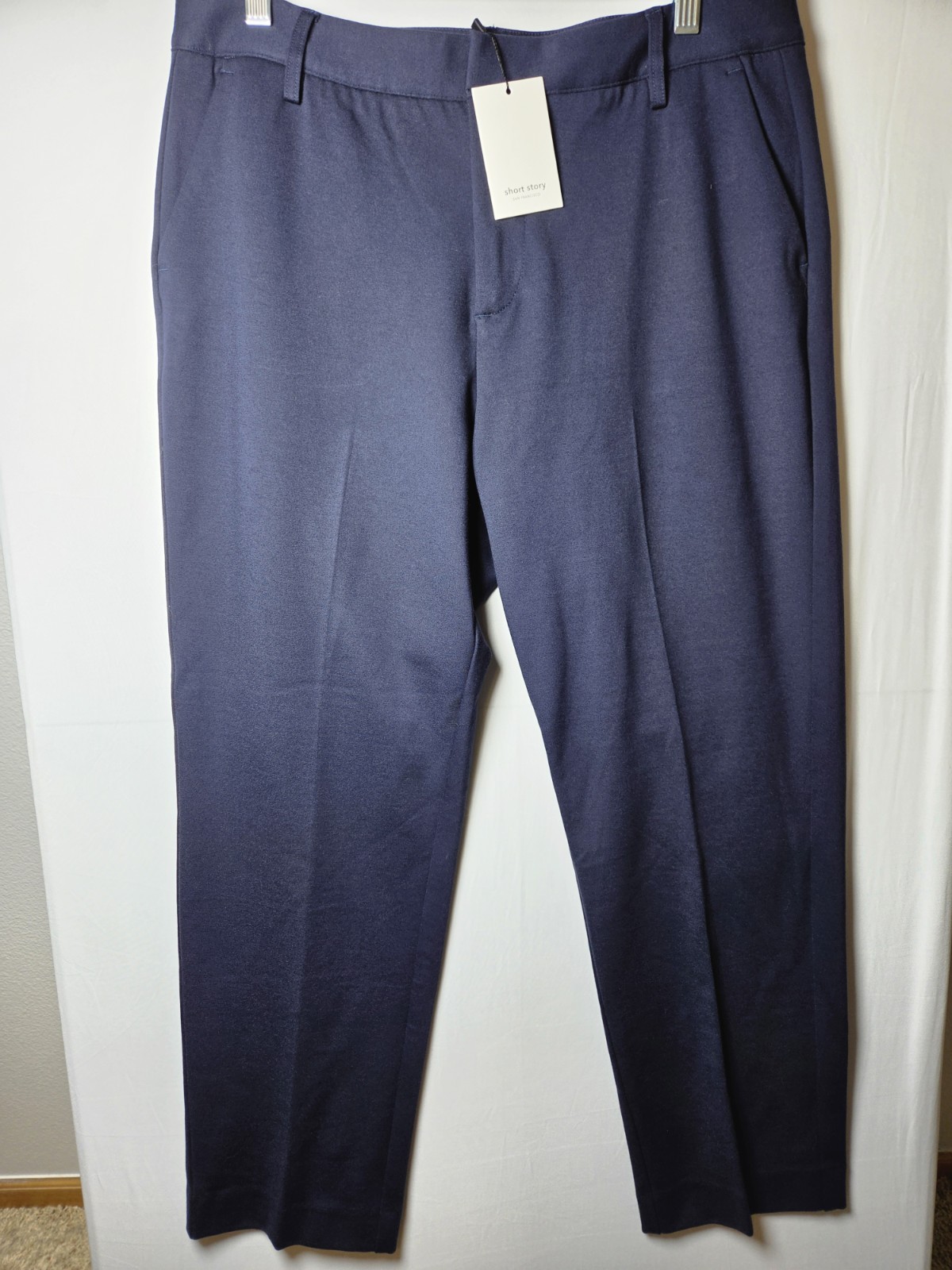 NWT Short Story Petite Principle Navy Blue Dress Pants Trousers 14P