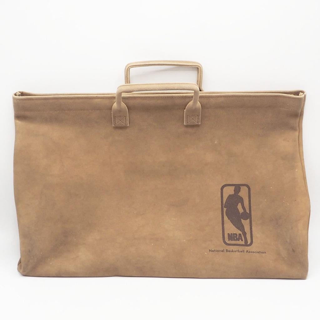 NBA Basketball Briefcase Attache Laptop Bag 1970\'s Faux Suede Leather