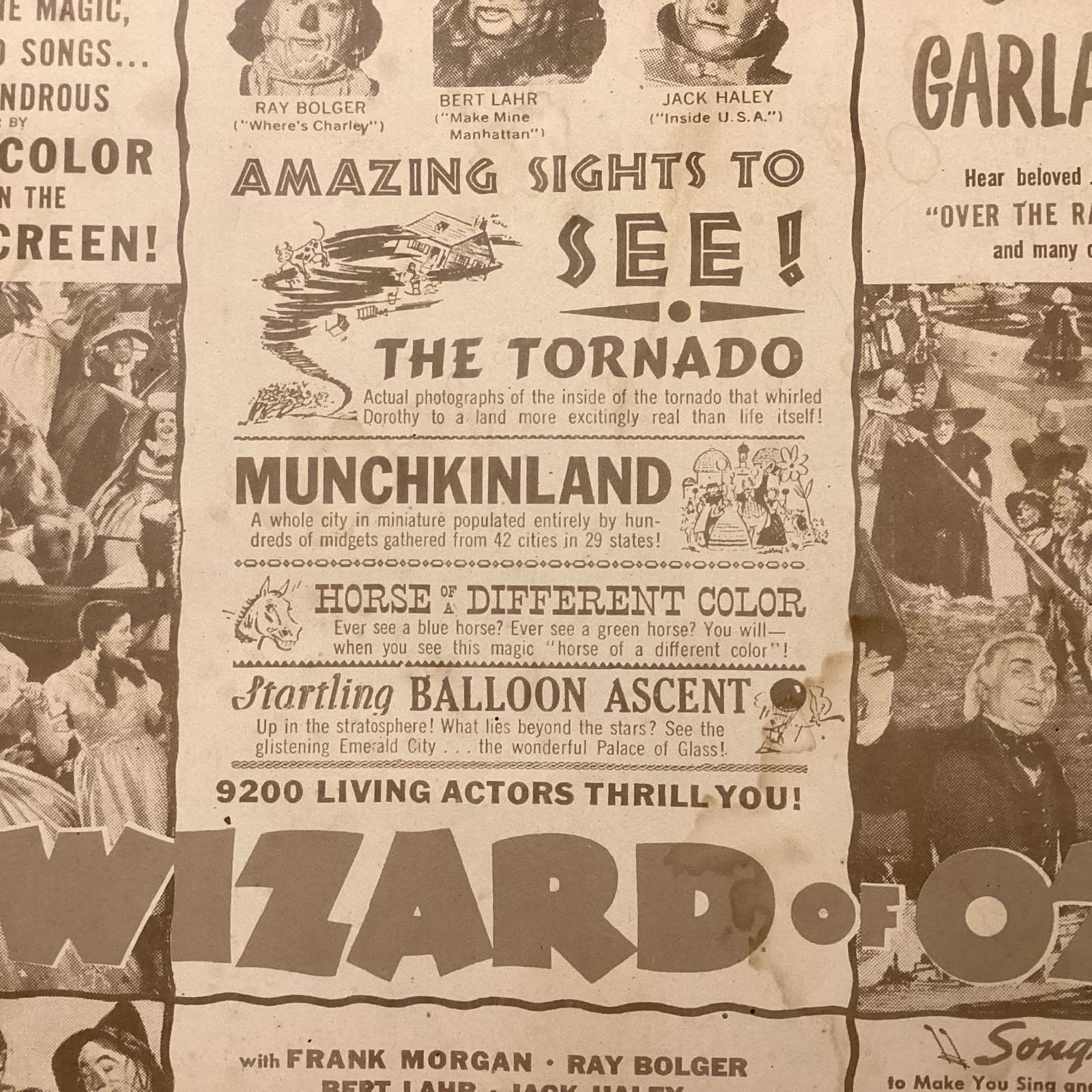 1949 Wizard Of Oz Silkscreen Poster ( Rare Museum Piece)