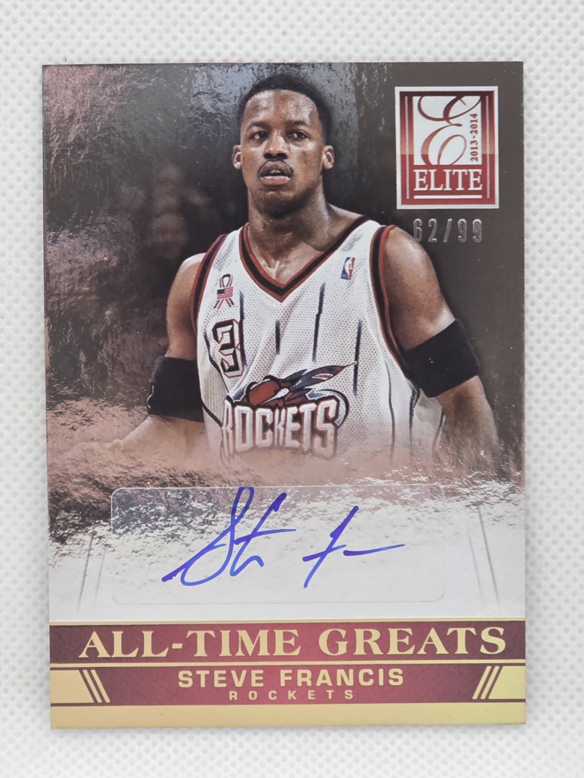 2013-14 Panini Elite All Time Greats Steve Francis #10 Auto /99