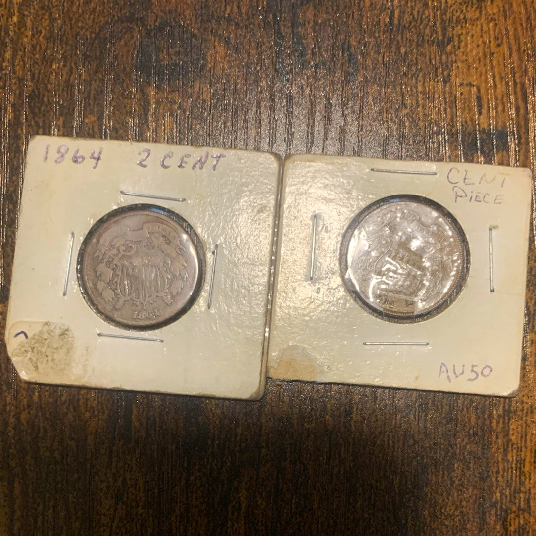 1864 US 2C Two Cent Piece Bronze BN Business Strike Philadelphia KM#94 1864 US 2C Two Cent Piece Bronze BN Business Strike Philadelphia KM#94