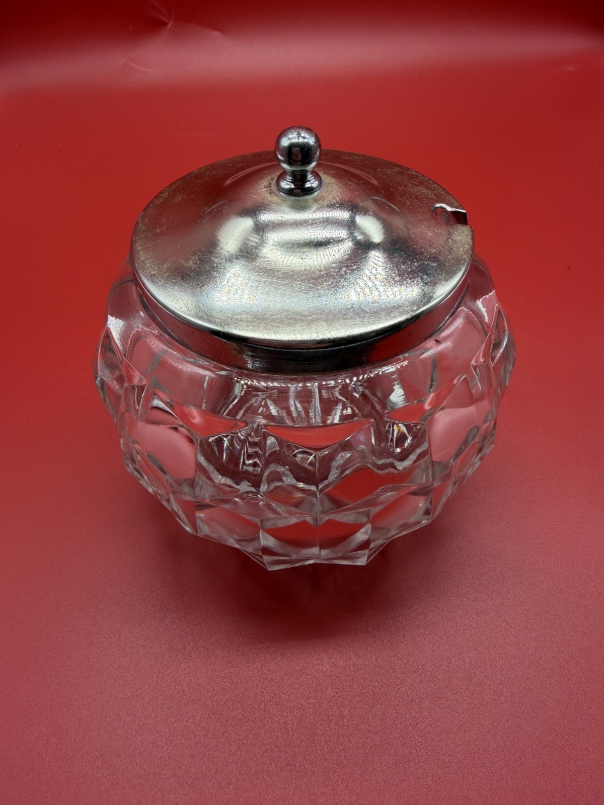 Fostoria American Necked Rose Bowl with Lid Fostoria American Necked Rose Bowl with Lid