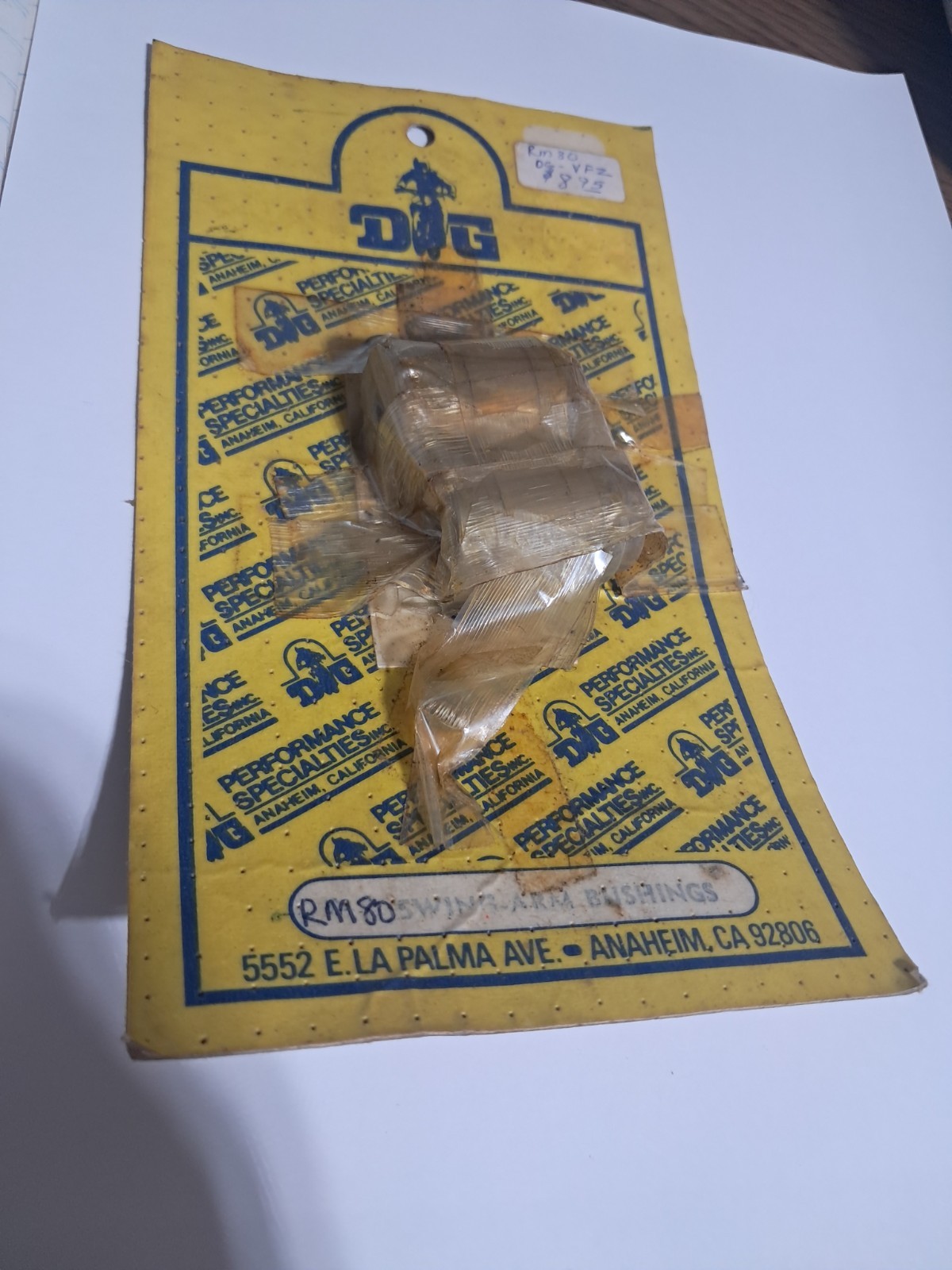 Vintage DG Performance Specialties Part # RM80 Swingarm Bushings (b)