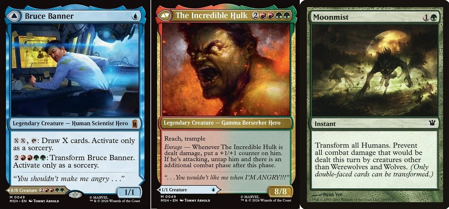 Bruce Banner / The Incredible Hulk Commander Deck  - 100 Cards -Marvel  NM - MTG
