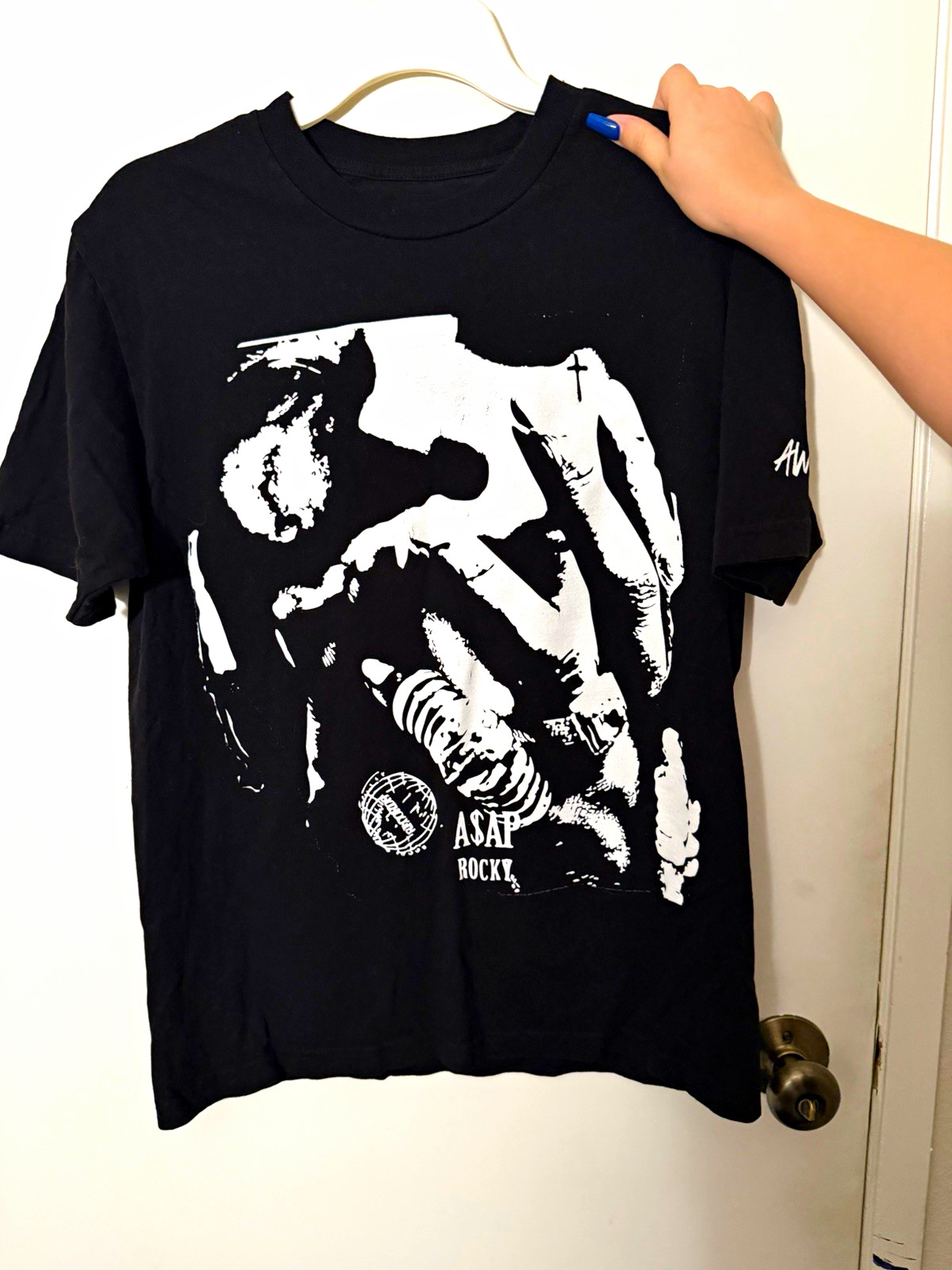 AWGE Don’t Be Dumb A$AP Rocky Double-Sided Graphic Tee Black Size M AWGE Don’t Be Dumb A$AP Rocky Double-Sided Graphic Tee Black Size M