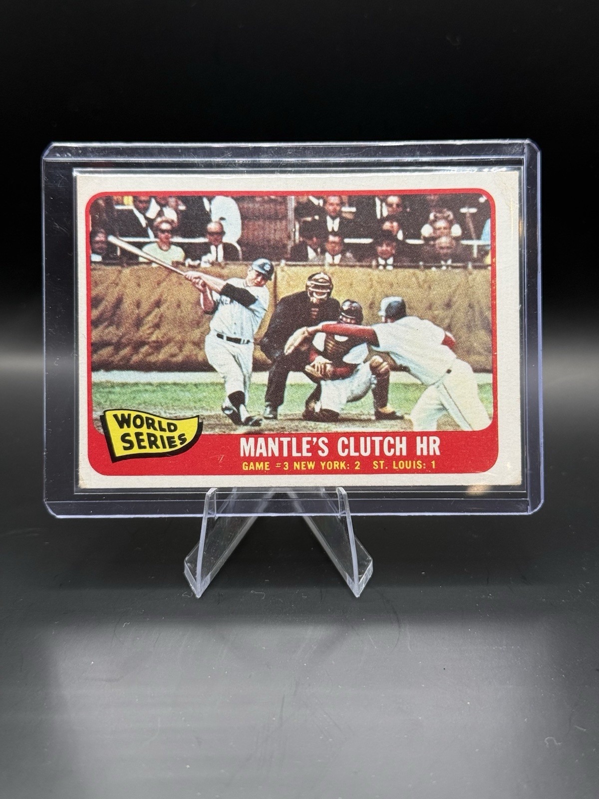 1965 Topps - Mickey Mantle #134 Mantle’s Clutch HR