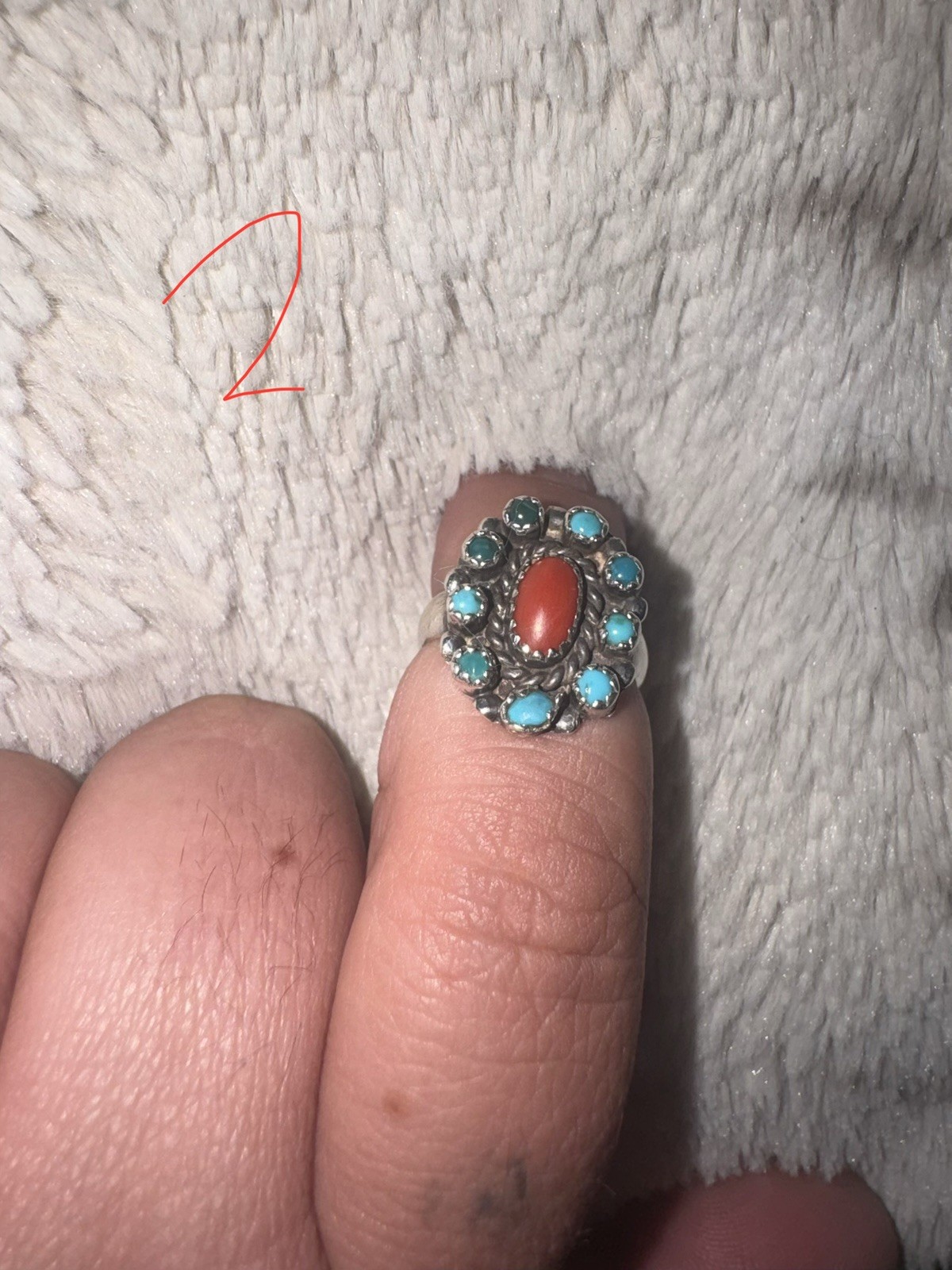 Lot Of 4 Assorted Turquoise Rings Lot Of 4 Assorted Turquoise Rings